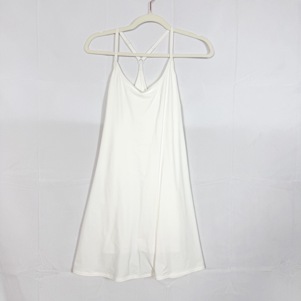 Outdoor Voices The Exercise Dress Tennis Athletic Workout White Lined - Picture 2 of 14